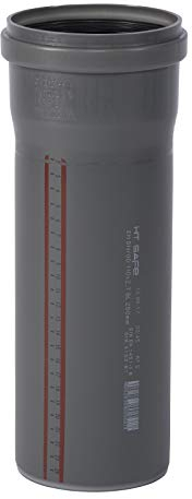 Ostendorf HTsafe HT-Rohr mit Muffe DN 110 mm 250 mm, grau