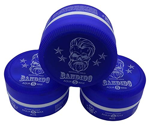 Bandido Aqua Hair Wax Nr.1-8 Matt Fiber Haarwachs Haar Styling Wachs Herren Haargel 150ml Gel Wax (3x 150ml, Nr.5)
