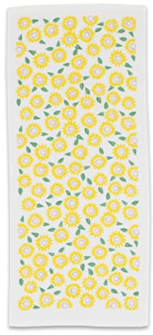 NOREN Japanisches Baumwollhandtuch Senshu (Osaka) Handtuch/Handtuch / 100% Baumwolle, schnell trocknend, saugfähig, ultraweich, dünn, traditionelles Japanisches Muster (Sonnenblumen)