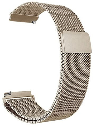 ZXF Uhrenarmbänder, Allgemeine Schnellspanner Watch Strap Magnetische Verschluss Edelstahl Uhrenarmband Ersatzgurt 14mm 16mm 18mm 20mm 22mm 24mm 23mm Armband (Color : Retro Gold, Size : 14mm)
