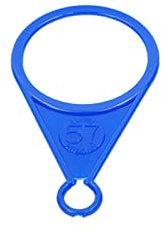 PAMPOLS Calibrador manual de aro | Para medir frutas y verduras | Plástico duradero y resistente | Calibre: 57 mm
