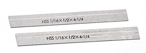 Set of 2 HSS 1/16 x 1/2 x 4-1/4 for Lathe Parting Cut Off Blade Tapered Type T1