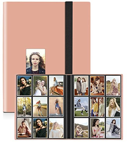 Fotoalbum mit 540 Taschen, 60 Seiten, Kompatibel Mit Fujifilm Instax Mini Film (54x86 mm), Polaroid Zink Fotopapier (50x76 mm), HP Sprocket Fotopapier (50x76 mm), Kodak Zink Fotopapier (54x86 mm)