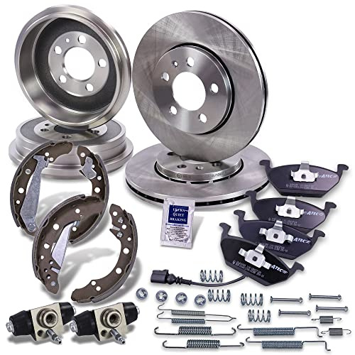 ATEC Germany Bremsenset Vorderachse inkl. Bremsscheiben Ø 256 mm Belüftet + | Kompatibel mit: SKODA FABIA I, FABIA I Combi, FABIA I Praktik, FABIA I Stufenheck, FABIA II, FABIA II Combi, ROOMSTER Praktik