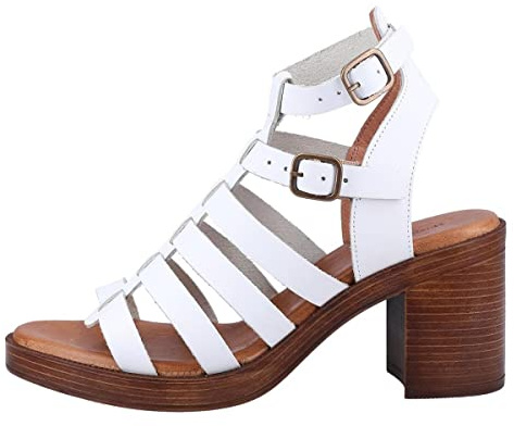 Hush Puppies Gloria dam svart gladiatorsandal, Vitt, 37 EU