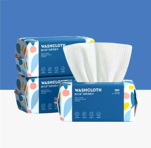 Toalla facial desechable de 300 unidades, paños gruesos ultra suaves, tejido de algodón facial, toallitas secas de algodón sin pelusas, multiusos para el cuidado de la piel, toallitas de maquillaje,