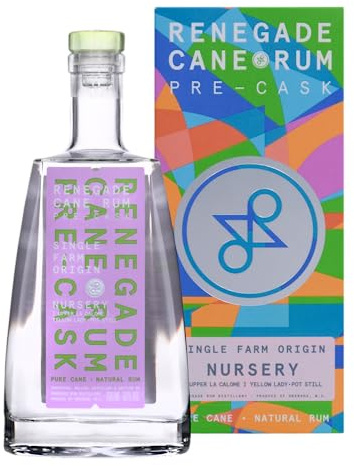 RENEGADE - Pre-Cask Nursery Pot Still - Rhum Pur Jus de Canne - 50% Alcool - Origine : Grenade - Notes de Noisette - 70 cl