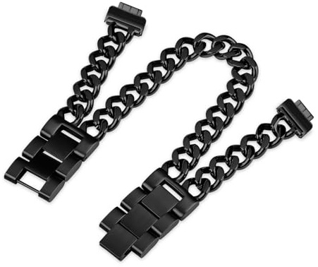 Gimuk Armband kompatibel mit Fitbit Inspire 2, Damen, Edelstahl, Metall, verstellbar, Ersatzarmband für Fitbit Inspire 2/Inspire/Inspire HR/Ace 2, klein und groß, 5.5-8.1, Metall, Kein Edelstein