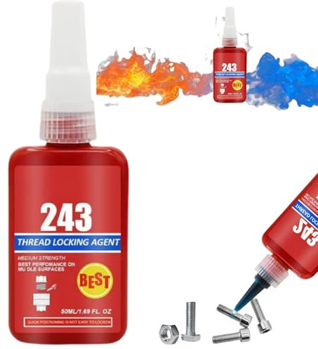 Frenafiletti,Threadlocker,50ml Frenafiletti Alta Resistenza,Resistente Al Calore Adesivo Anaerobico Threadlocker,Colla Anaerobica,per Bulloni,Viti E Dadi in Metallo, Fissaggio a Vite