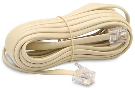 Glowster Telefonkabel, Spiralkabel, 3 m, Weiß