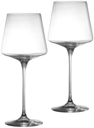 Copas de vino tinto de cristal, copas sopladas a mano de 18 onzas, vidrio transparente de tallo largo para degustación de vino tinto y blanco, boda, fiesta (2pcs)