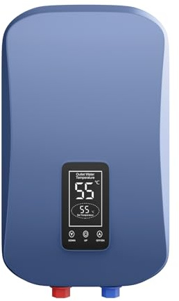 8.5Kw Electric Tankless Water Heater - 240V Self-Modulating, On Demand Instant Hot Water, Point of Use, Energy Efficient, Whole House, Bathroom, Shower