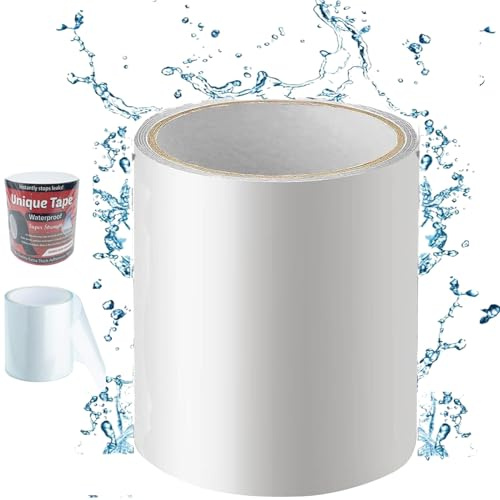 Tikysky Pool Reparaturset wasserdichtes unterwasser Klebeband 10 x 150cm Transparentes Abdichtband, PVC Flickzeug Klebeband Unterwasserkleber für Pool,Poolfolie (Transparente)