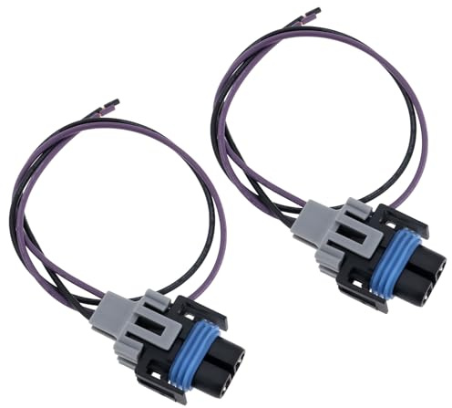 VGOL 2X Zopf Stecker Adapter Kabelbaum Sockel Stecker PT2298 88862217 für Scheinwerfer Nebel Licht LED Birne Lampe