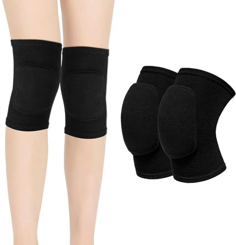 ZesNxj Genouillères de volleyball - Genouillères rembourrées pour homme et femme - Genouillères respirantes pour la danse, amortissant les chocs - Pour l'entraînement et le sport en salle