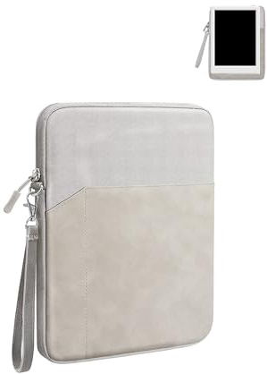 Tablet Sleeve for Musnap Neo eBook Reader 6”,WUNIAK 360° Protective Carrying Case, Water-Resistant Storage Bag for Musnap Neo C，Light Grey.