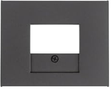 Hager K1 – Central Plate Socket TAE Anthracite