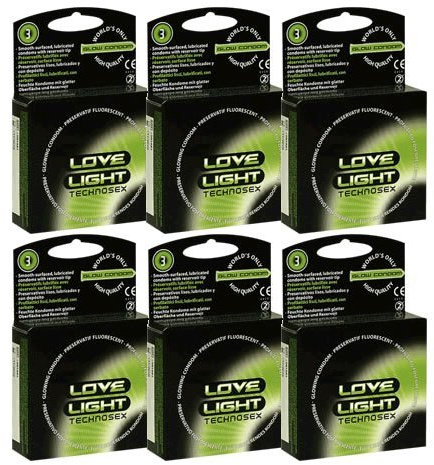 Love Light Glow SPARPACK - 18 (6x3) Leuchtkondome