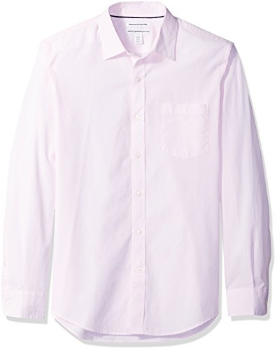 Amazon Essentials Homme Chemise en Popeline à Manches Longues, Style Décontracté, Coupe Standard