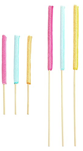Maximex Ensemble de bâtonnets microfibre 6 pièces, plumeau en microfibres Multicolore