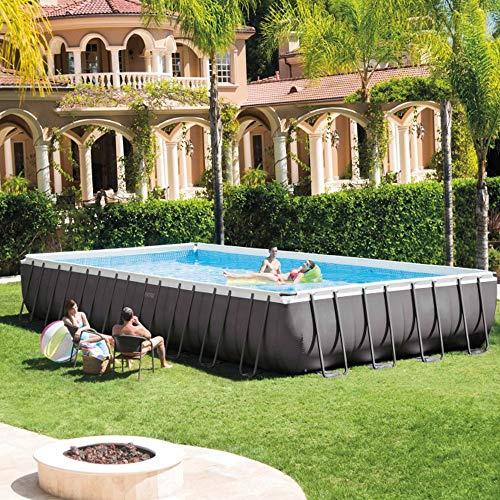 Intex Ultra Frame Rectangular Pool Set with Sand Filter Pump 32ft X 16ft X 52in