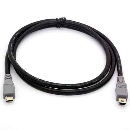 Micro-USB auf Mini-USB-OTG-Kabel, Code-Stecker auf Stecker, USB-Adapter, Konverter für mobile Geräte, 1 Meter