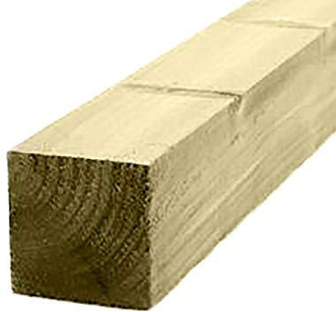 Ruby 4 x 4 (100mm) Pressure Treated Wooden Gate Fence Post 3.0m - Various Pack Sizes (1)