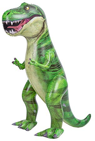 JOYIN 76,2 cm Dinosaurier aufblasbar, aufblasbares T-Rex Dinosaurier-Spielzeug für Pool Party Dekorationen, Dinosaurier Geburtstagsfeiergeschenk für Kinder und Erwachsen (grün)