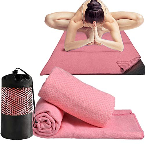 WPCASE Yogahandtuch Antirutsch Yoga Handtuch Yoga Towel Yoga Decke Sporthandtuch Fitnessstudio Yogadecke Yogahandtuch Yoga Handtuch rutschfest Yoga Handtuch Antirutsch Handtuch Yoga pink,-