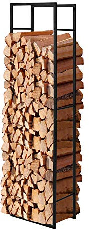 SoBuy SDA03-SCH Kaminholzregal Brennholzregal Kaminholzständer Feuerholzablage Feuerholzregal Kaminholzhalter BHT: 45x170x30cm