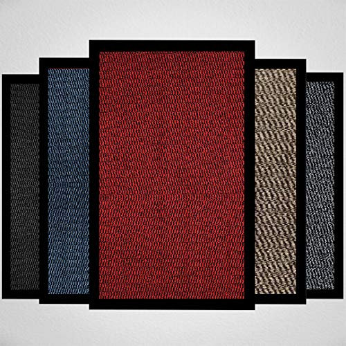 Doormat Dirt Trapper For Indoor & Outdoor Black Grey Washable Barrier Mat Heavy Duty Non - Slip Door Entrance Mat Kitchen Runner Super Absorbent Door Mat Indoor