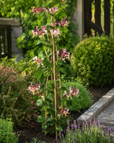 Echtes Geißblatt 'Serotina' – Lonicera periclymenum, 60–80 cm | Duftende Kletterpflanze, winterhart, bienenfreundlich, schnellwachsend – Ideal für Sichtschutz & Pergola