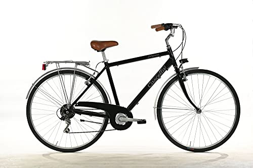 BICI BICICLETTA 28 CASCELLA POLIGNANO CITYBIKE UOMO 6V ALLUMINIO NERO MADE IN ITALY