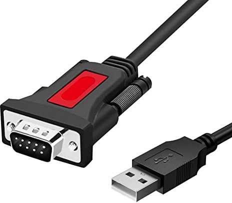 XTVTX USB auf RS232 Seriell Kabel, Adapter mit PL2303-Chipsatz für Windows 11/10/8.1/7/Vista/XP, MAC OS - DB9 9-Polig Stecker (1,5 M)