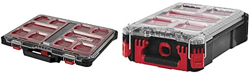 Milwaukee 4932471064 932471064 Packout Organiseur Fin & 0 PACKOUT Organiser Compact avec boîte de rangement