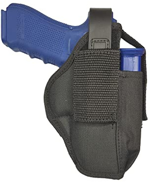 5-56.de AK05 Nylon Gürtel Holster für Glock 20 21 37 mit Mag Halter schwarz
