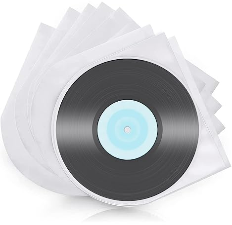 Buste per Dischi in Vinile 50 Pezzi, Custodie per Dischi 12 Pollici LP e Singoli