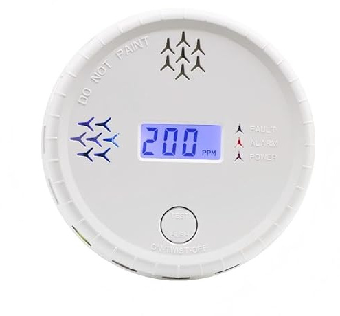 YZIF Der Kohlenmonoxid-Monitor, tragbarer Kohlenmonoxid-Alarm für den Haushalt, entspricht EN50291