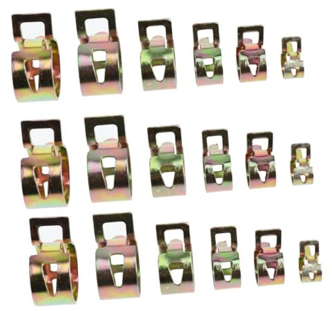 Gadpiparty 60St federklemme federmappen kanelleistenkanal federklammer rohrclip Schlauch 11mm Federclip 16mm Federclip Wasserrohr 10mm Federclip 14mm Federclip Elastizität Federbügel Band q67