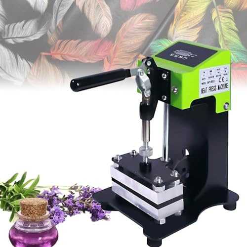 Prensa De Calor PortáTil, MáQuina De ExtraccióN De Colofonia, Prensa De Resina De 600 W, Prensa De Polen De Prensa De Calor Manual Con Pantalla Lcd Y Tiempo, Para ExtraccióN De Aceite De Resina