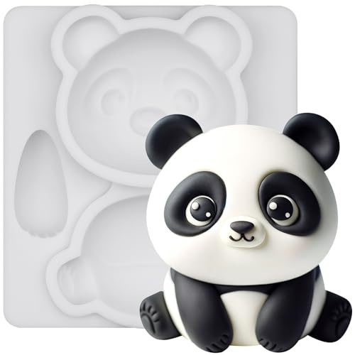 Fondant Moule Silicone Panda Woodland Animal Cake Topper 2,7 pouces de haut