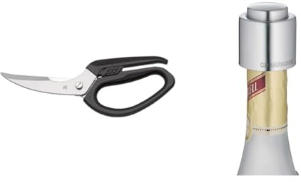 WMF Geflügelschere mit integriertem Knochenbrecher 23 cm & Clever&More Sektverschluss mit Aufschrift 3,5 cm