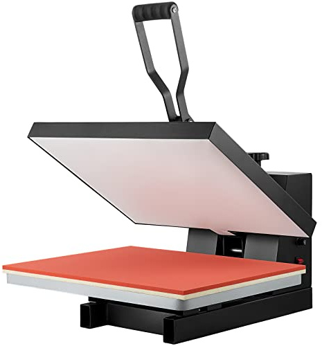 VEVOR Varmpress, 406 x 510 mm, textilsublimeringsmaskin 1700 W snabb uppvärmning, värmepress, sublimering, digital och industriell överföring, för T-shirts/väskor/kuddar, svart