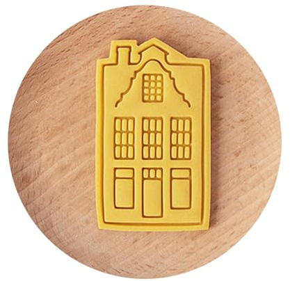 MOIDHSAG Keksausstecher Keksstempel Fondant Gebäck Form Keksausstecher Küche Backzubehör Vintage Haus Katze Ausstecher zum Backen Kunststoff