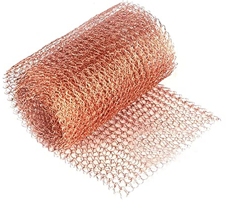 Kupfernetz Gegen Schnecken,12.7*3m Schneckenzaun,Schneckenschutz für Hochbeet Pflanzen,Kupferband Schnecken,Metallgitter Kupfergewebe Schutz,Schneckenabwehr Garten,Schneckendraht Kupfer,Schneckenband