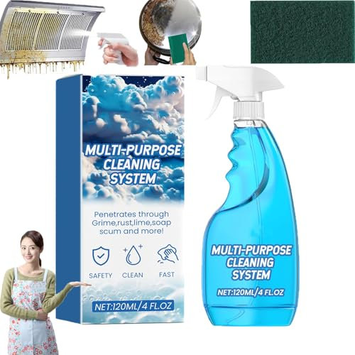 NQNFWCRJ Foam Spray All Purpose Cleaner,Multi-Purpose Foam Cleaner,Bubble Cleaner Foam Spray,All Purpose Bubble Cleaner Kitchen Deep Cleaning Spray,for Kitchens, Countertops, Ovens