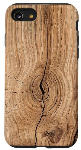 Motif arbre en bois et tronc d'arbre Coque pour iPhone SE (2020) / 7 / 8