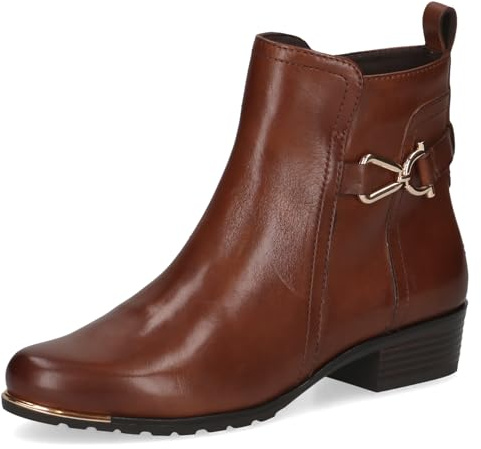 CAPRICE Damen 9-25403-45 Stiefelette, Cognac Nappa, 39 EU