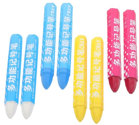 TOPPERFUN 8pcs Tire Marking Crayon Bright Colors for Tire Inspection and Maintenance for Auto Repair Shops and Personal Use