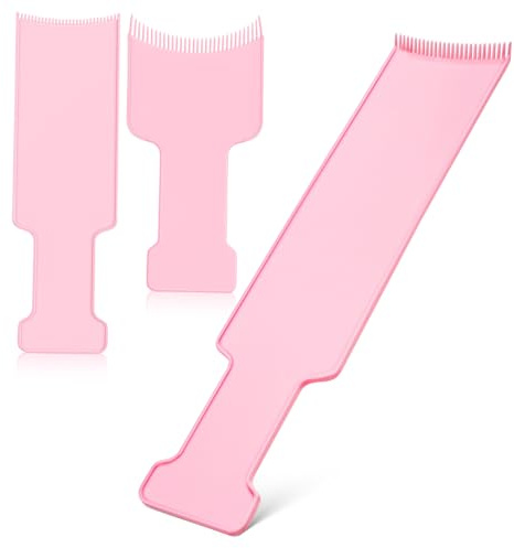 FRCOLOR 3 St Permanentbräda Hårfärgningspaddlar Barbershopverktyg Slingor Kammar För Slingor Balayagebräda Med Tänder Hårfärgningsbräda Färgningsbräda Färgningsborste Slingningsbräda